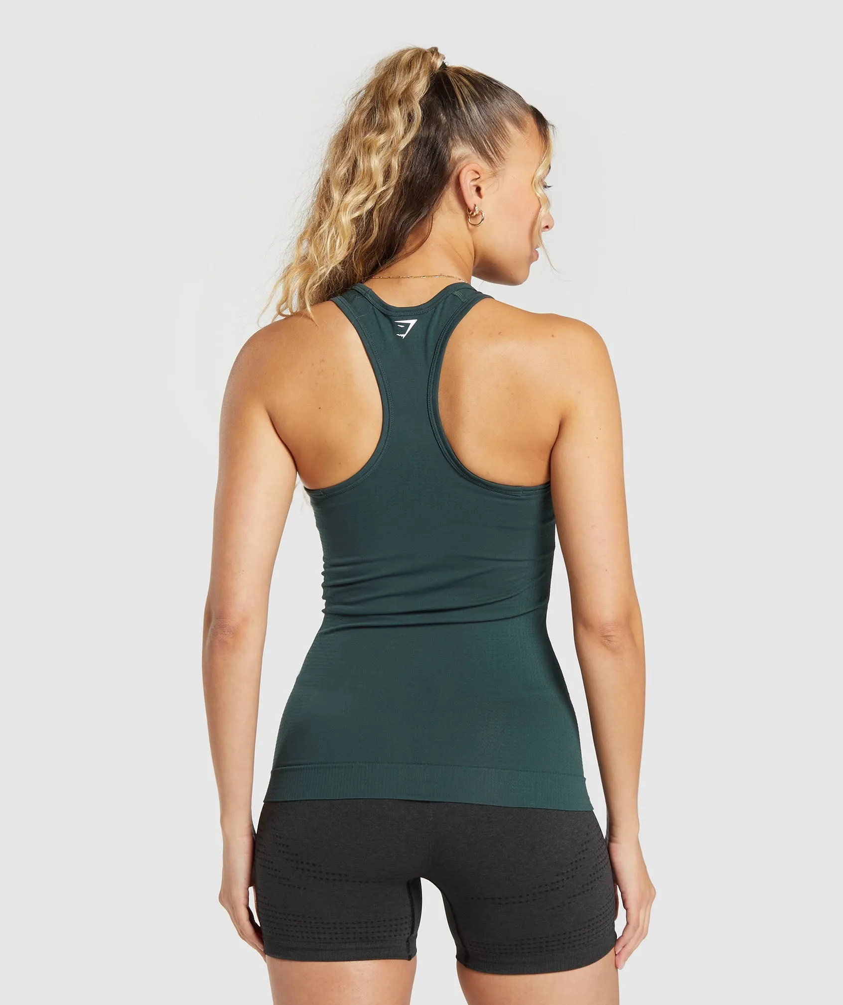 Gymshark Vital Seamless Tank - Woodland Green Marl