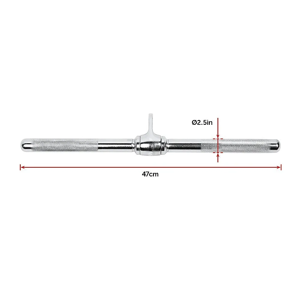 Heavy-Duty Revolving Straight Bar Cable Attachment, 47cm