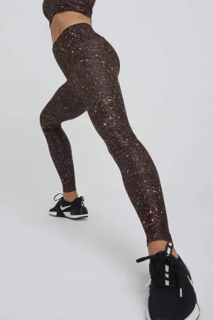 High Waist Leggings Super Disco Mocha