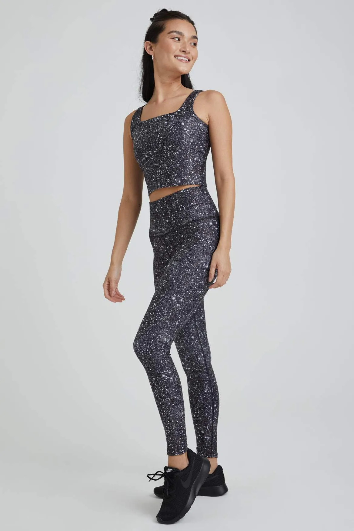 High Waist Leggings Super Disco Noir