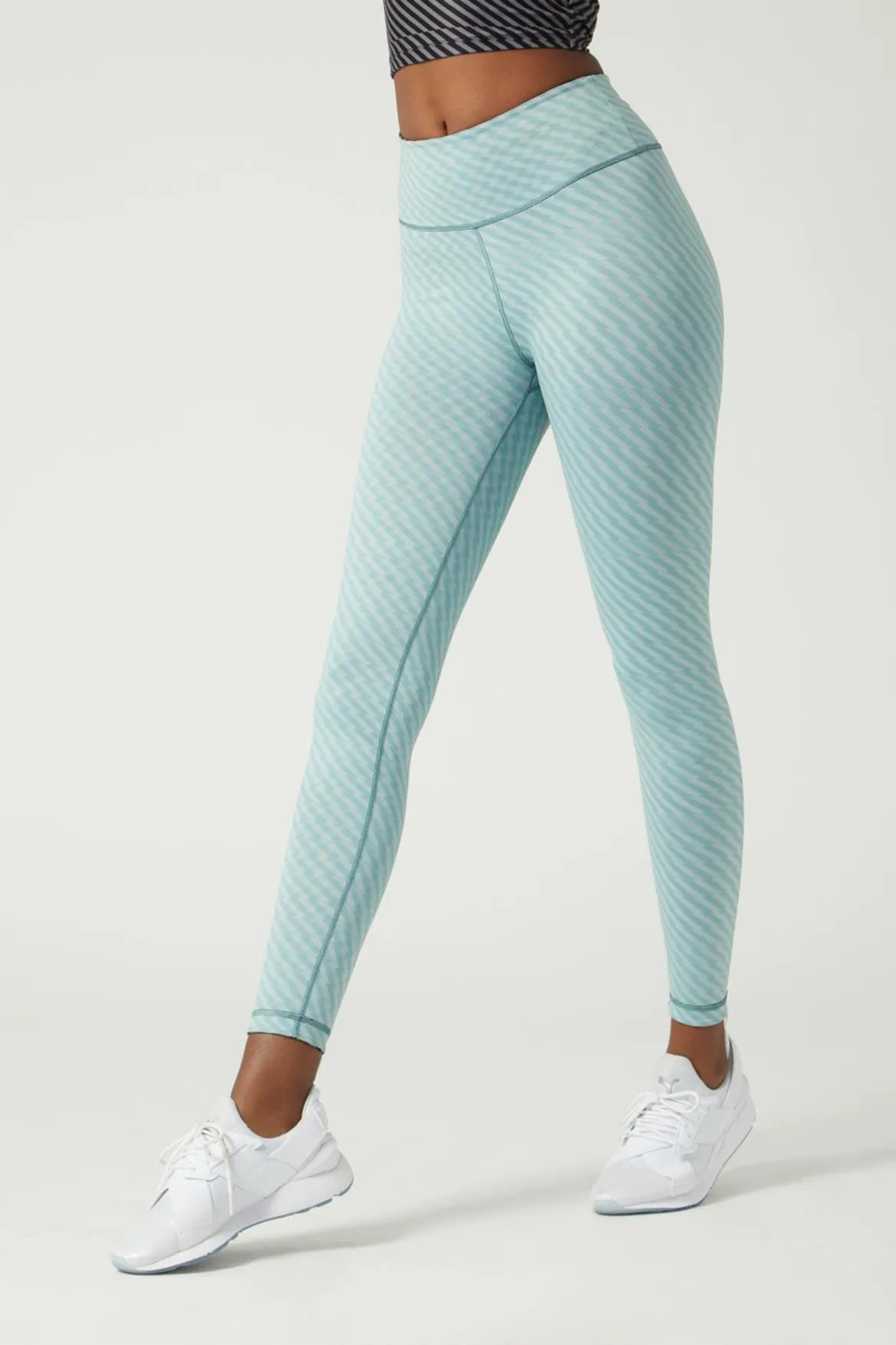 High Waist Reversible Legging Zig Zag