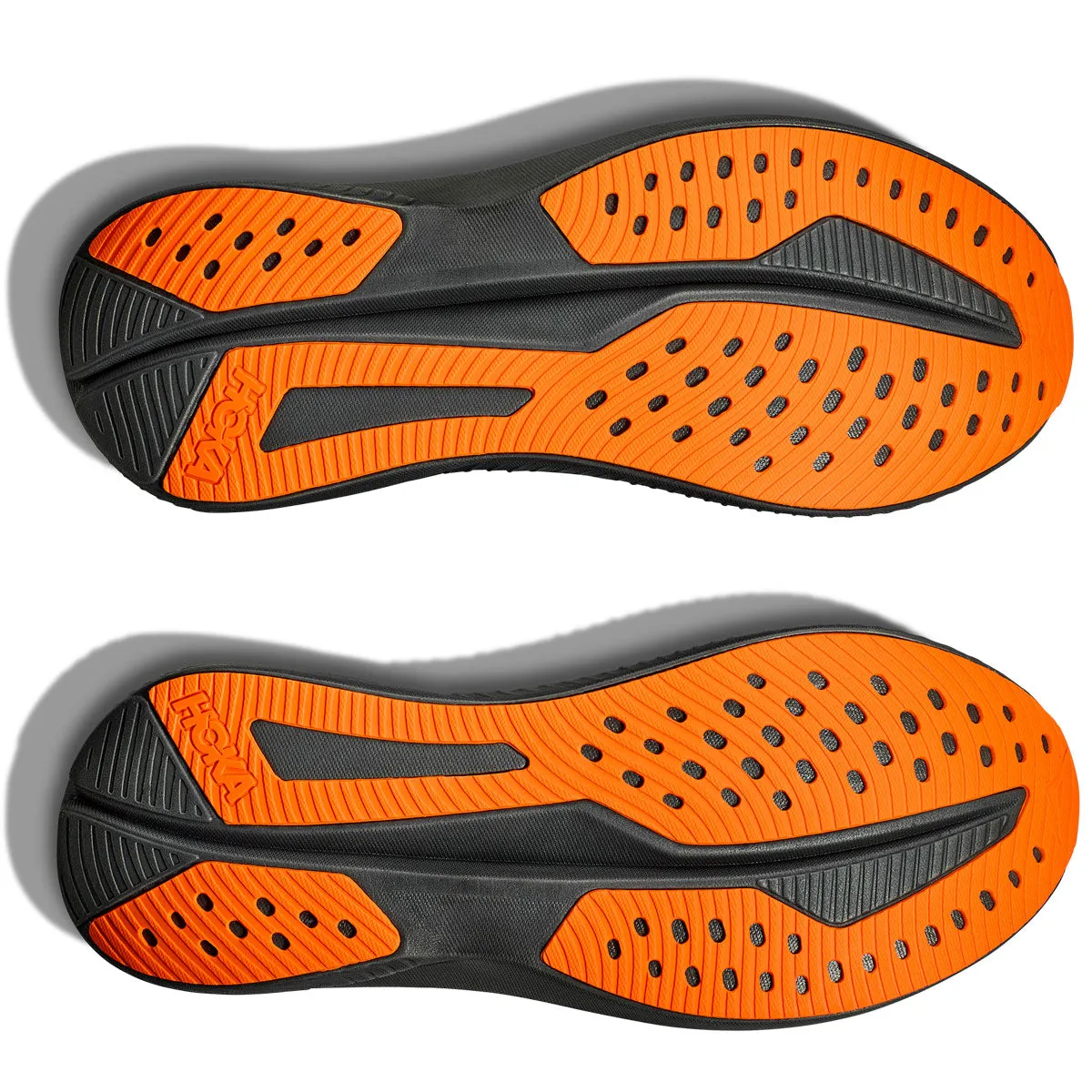 Hoka Mach 6 Running Shoes - Mens - Black/Electric Tangerine