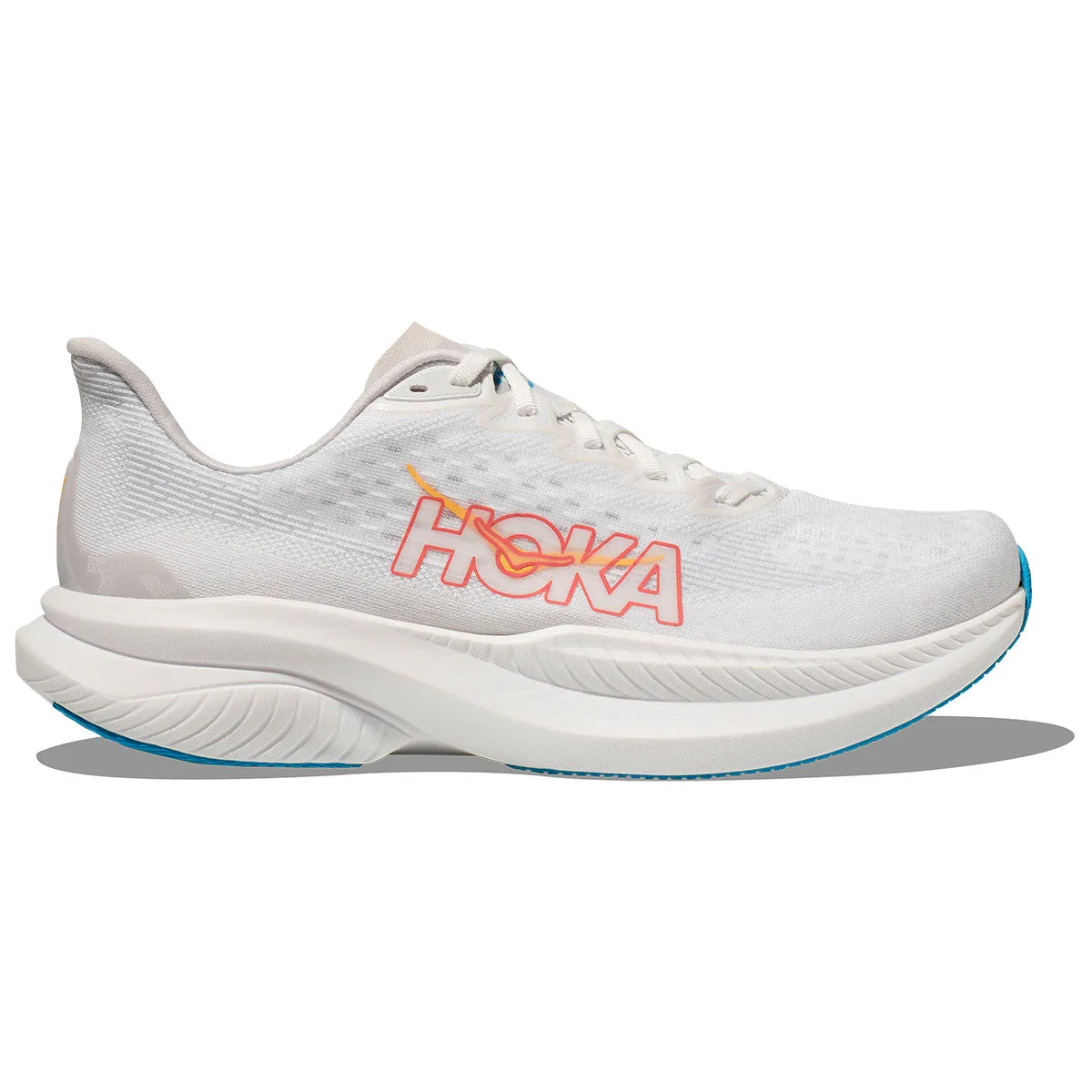 Hoka Mach 6 Running Shoes - Womens - White/Nimbus Cloud