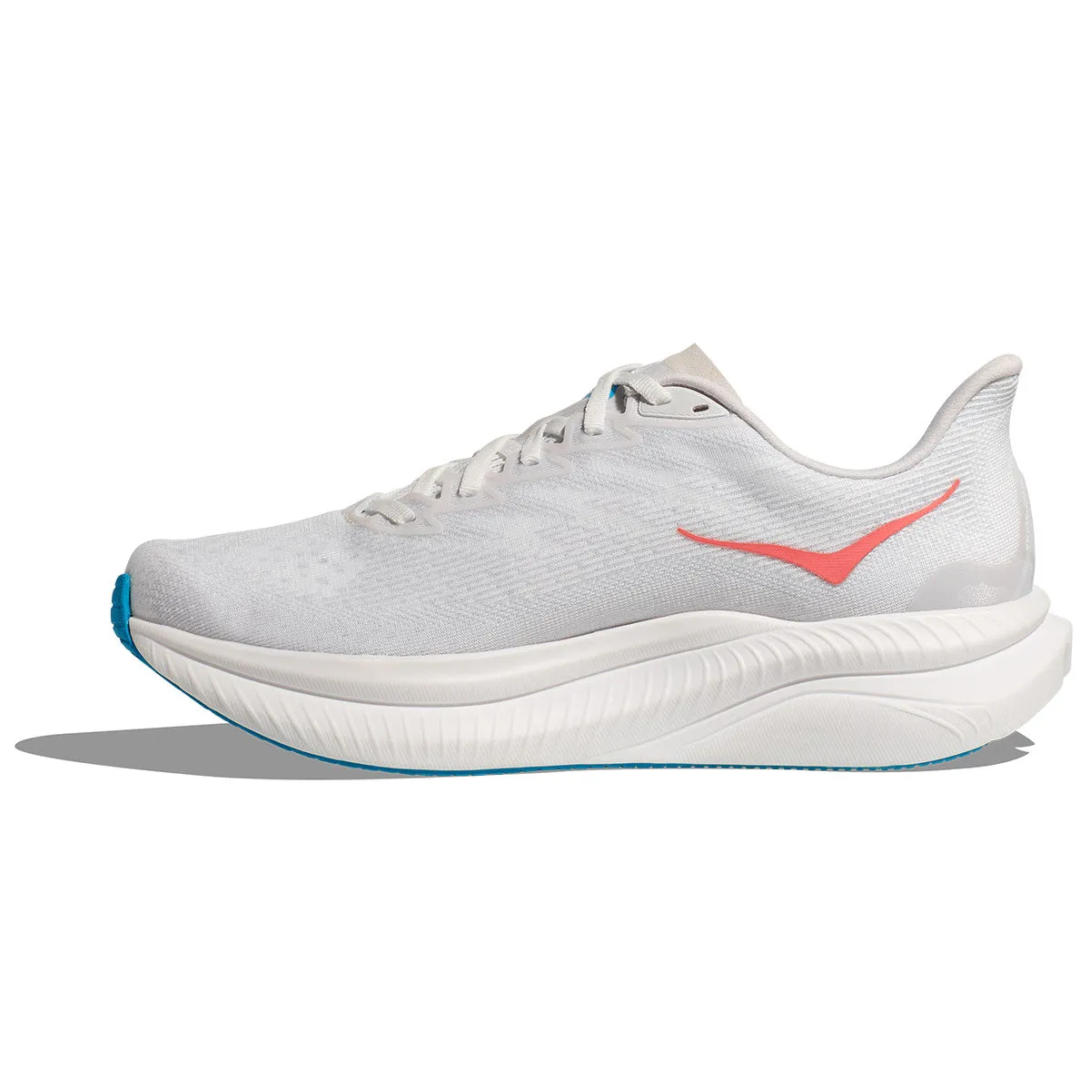 Hoka Mach 6 Running Shoes - Womens - White/Nimbus Cloud