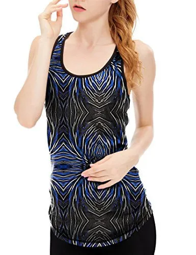 icyzone Workout Yoga Fitness Sports Racerback Tank Tops for Women