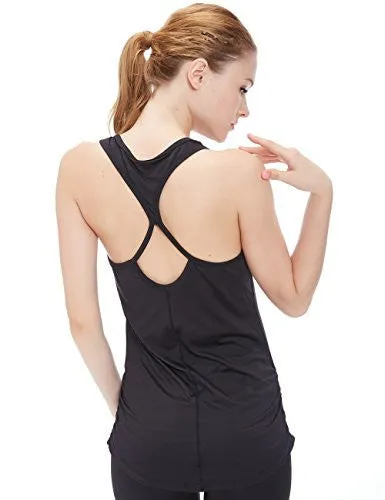 icyzone Workout Yoga Fitness Sports Racerback Tank Tops for Women