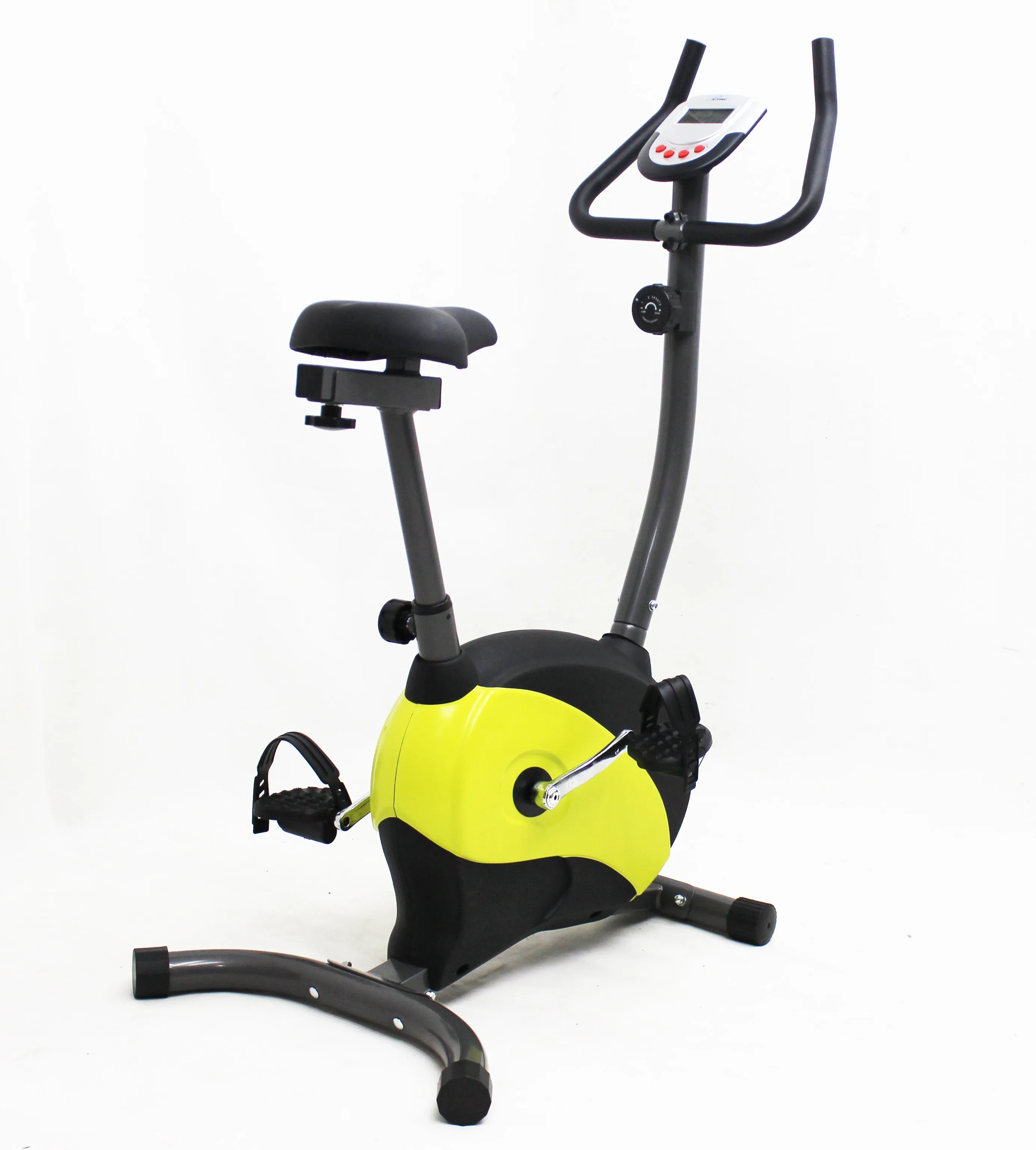 ILG-904 - iLIVING Magnetic Upright Bike with Adjustable Seat, Yellow