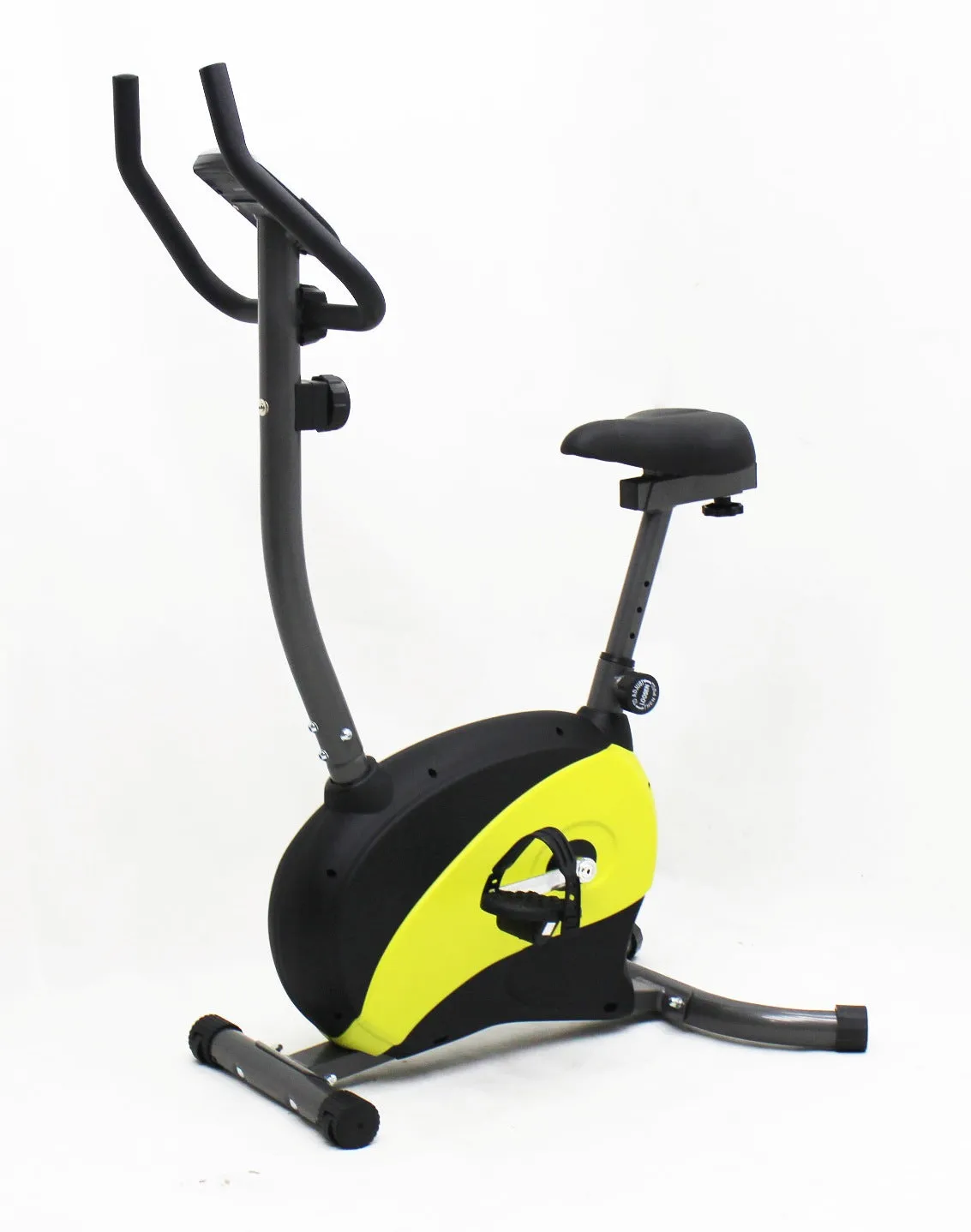 ILG-904 - iLIVING Magnetic Upright Bike with Adjustable Seat, Yellow