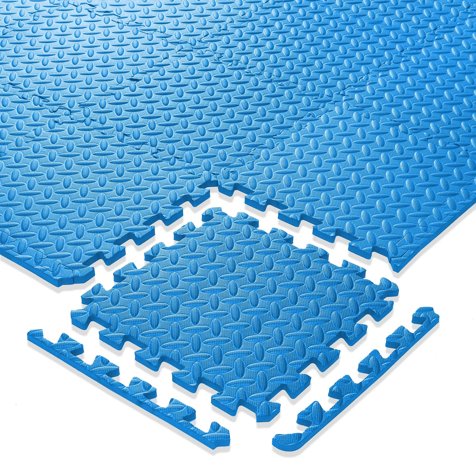 Interlocking Puzzle Exercise EVA Foam Mats, 1/2" Thick, 12-120 SQFT