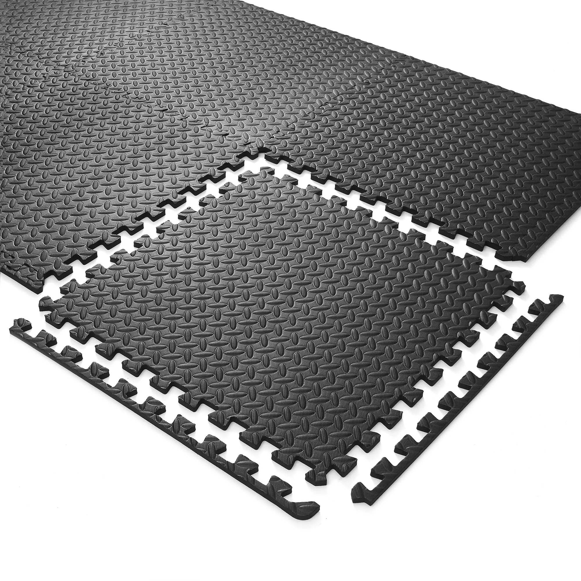 Interlocking Puzzle Exercise EVA Foam Mats, 1/2" Thick, 12-120 SQFT