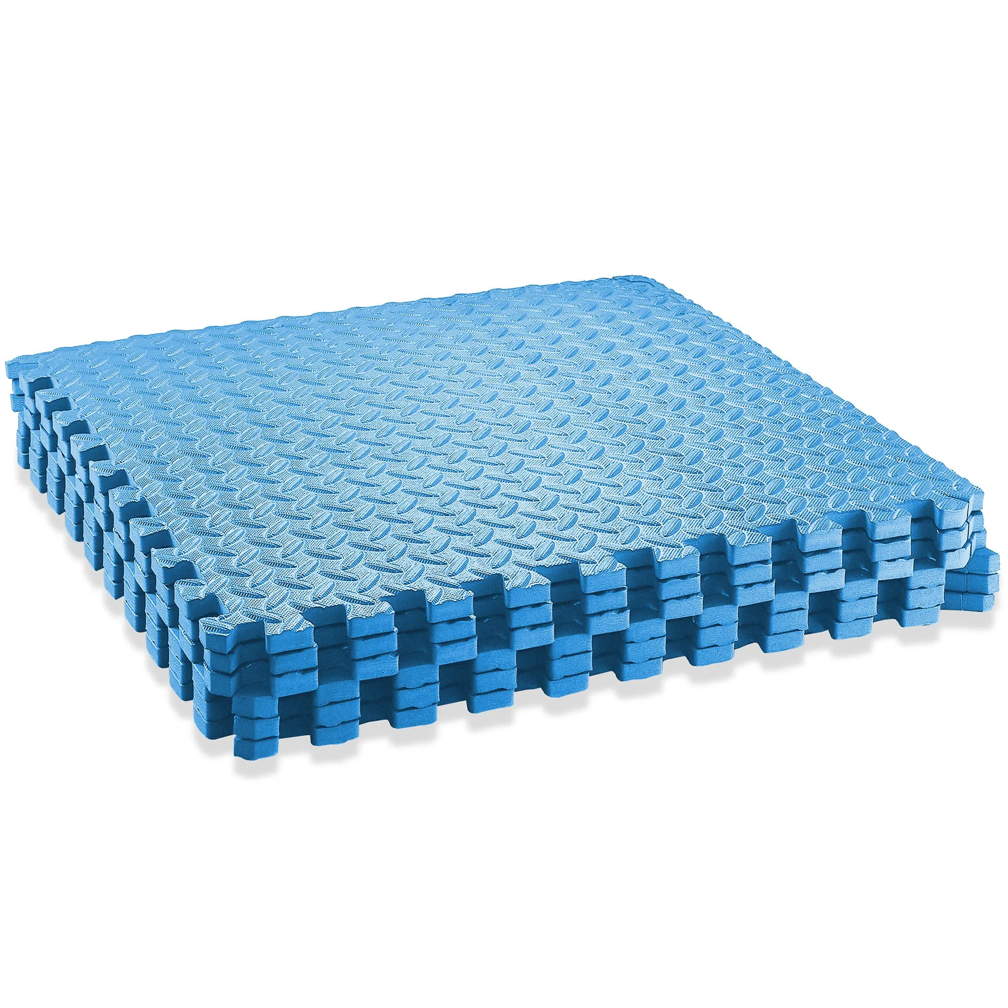 Interlocking Puzzle Exercise EVA Foam Mats, 1/2" Thick, 12-120 SQFT