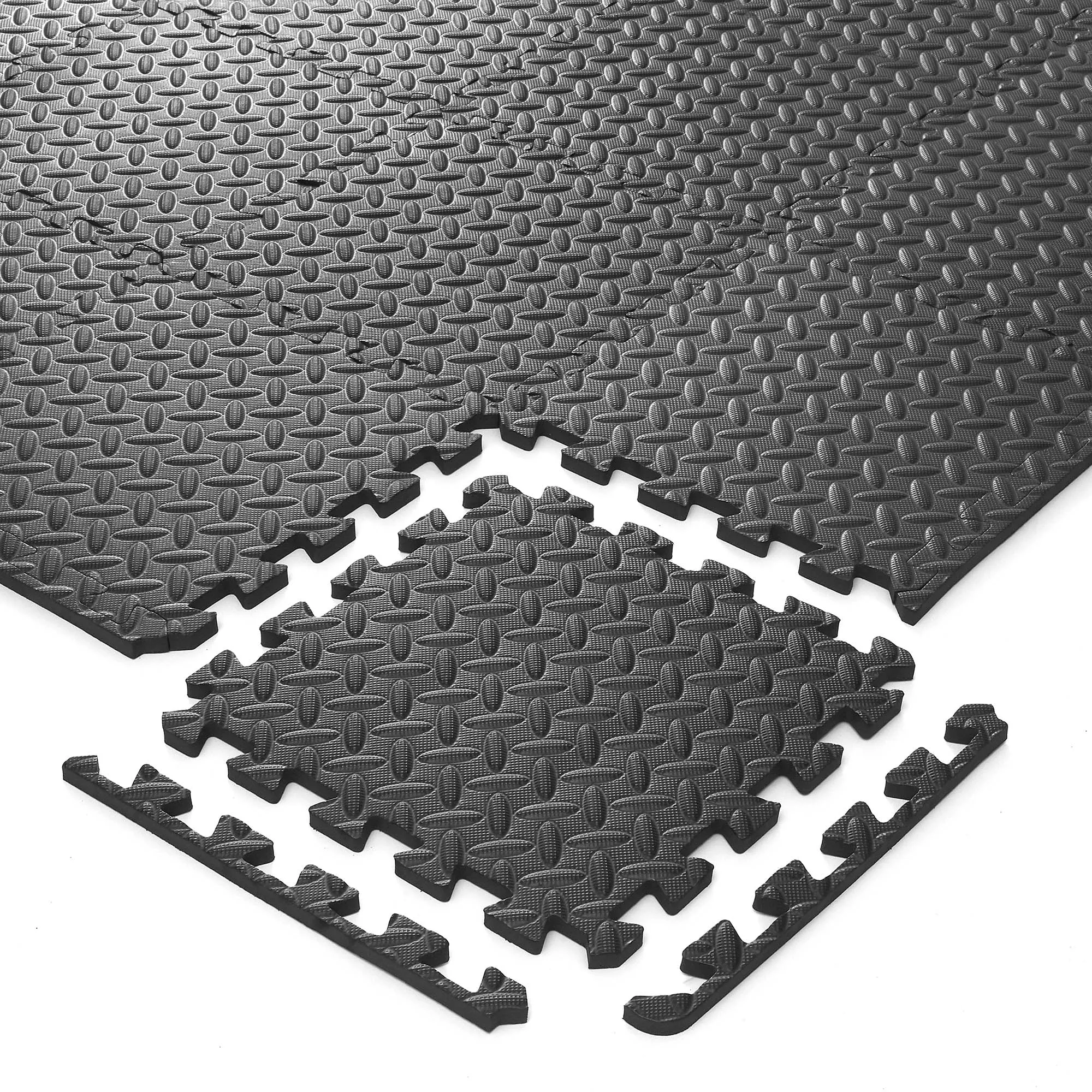 Interlocking Puzzle Exercise EVA Foam Mats, 1/2" Thick, 12-120 SQFT