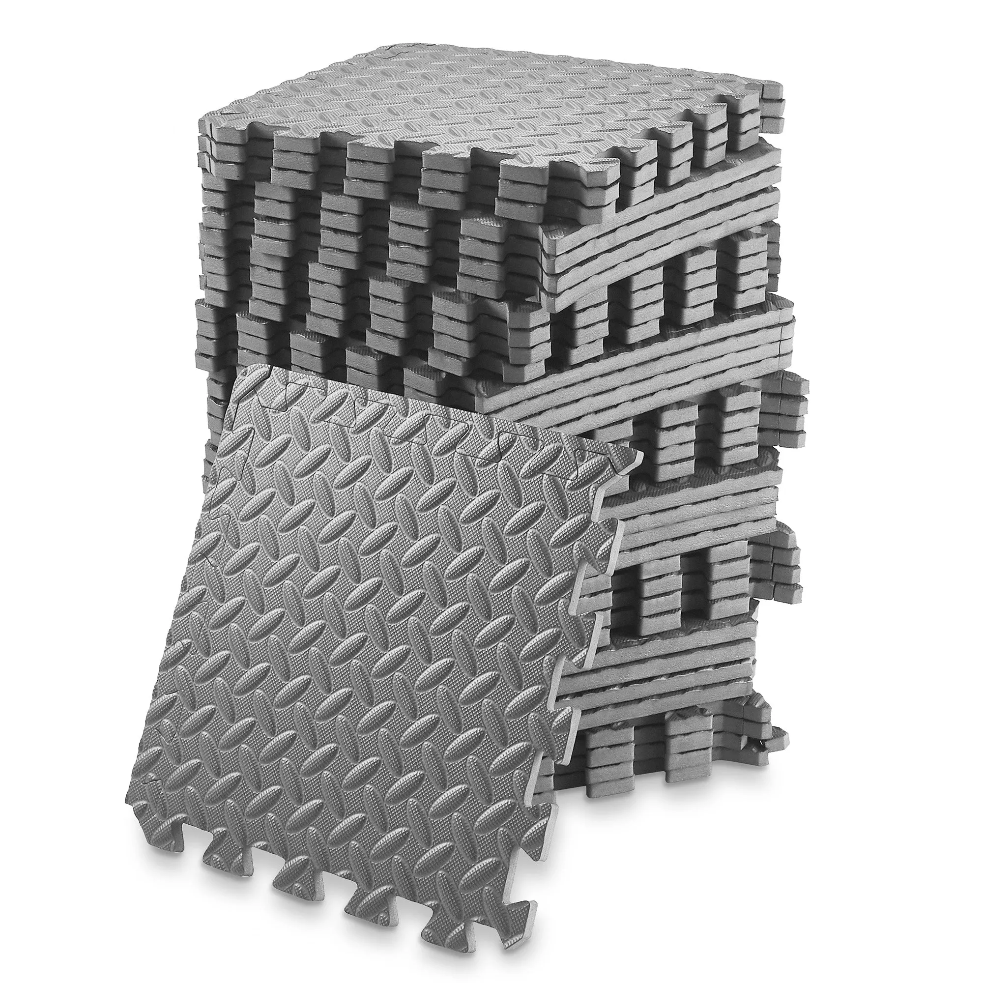 Interlocking Puzzle Exercise EVA Foam Mats, 1/2" Thick, 12-120 SQFT