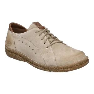 Josef Seibel Neele 67 Ladies Beige Combi Leather Arch Support Lace Up Shoes