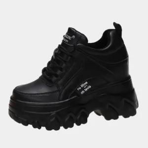 Joskaa 2024 New Black Platform Sneakers Trainers