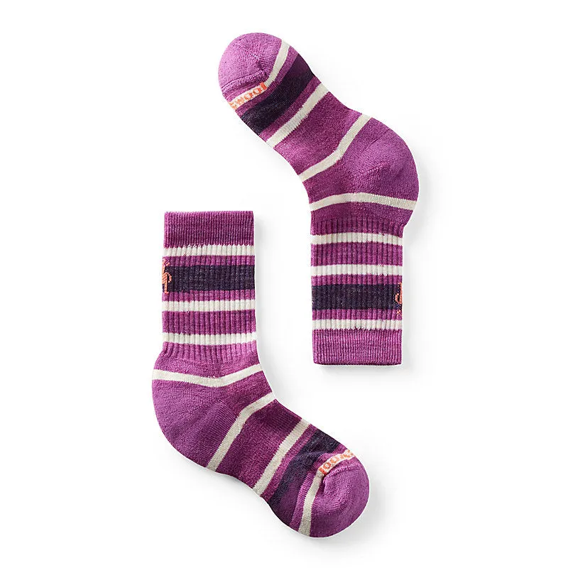 Kids' Hike Light Cushion Striped Crew Sock