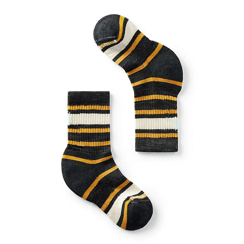 Kids' Hike Light Cushion Striped Crew Sock