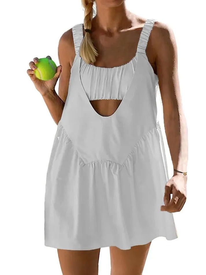 LANFUBEISI - Tennis Workout Mini Dress