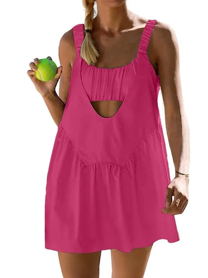 LANFUBEISI - Tennis Workout Mini Dress