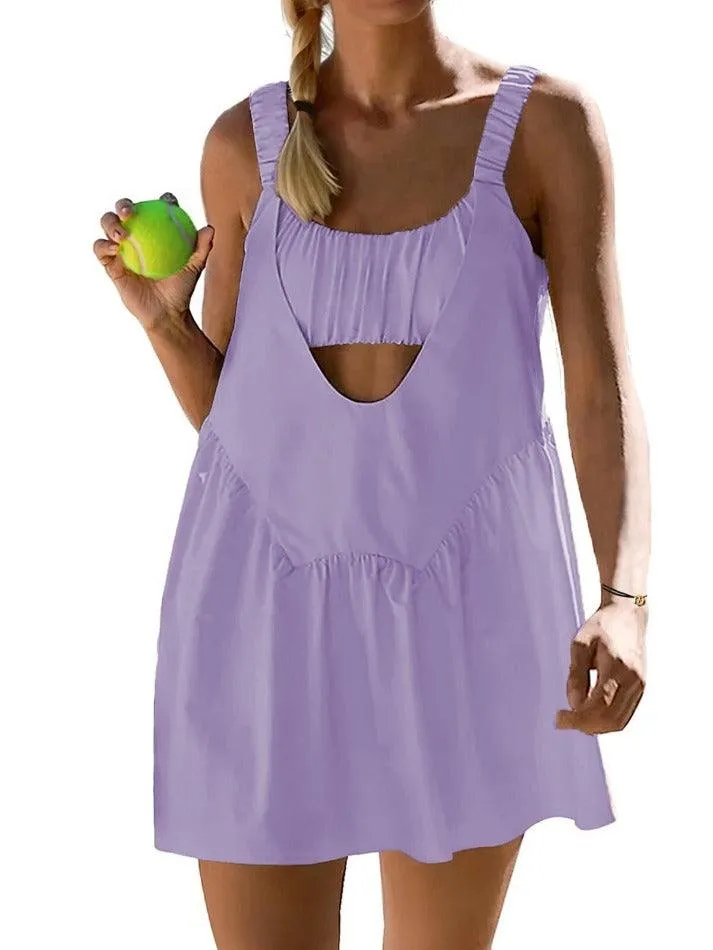 LANFUBEISI - Tennis Workout Mini Dress