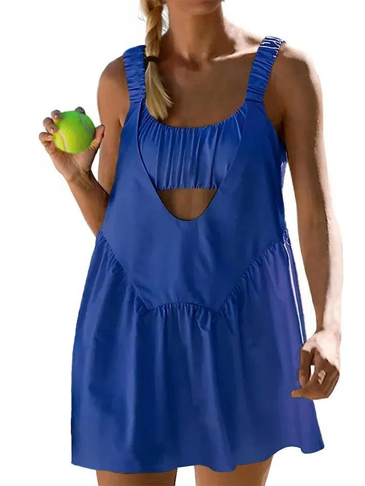 LANFUBEISI - Tennis Workout Mini Dress