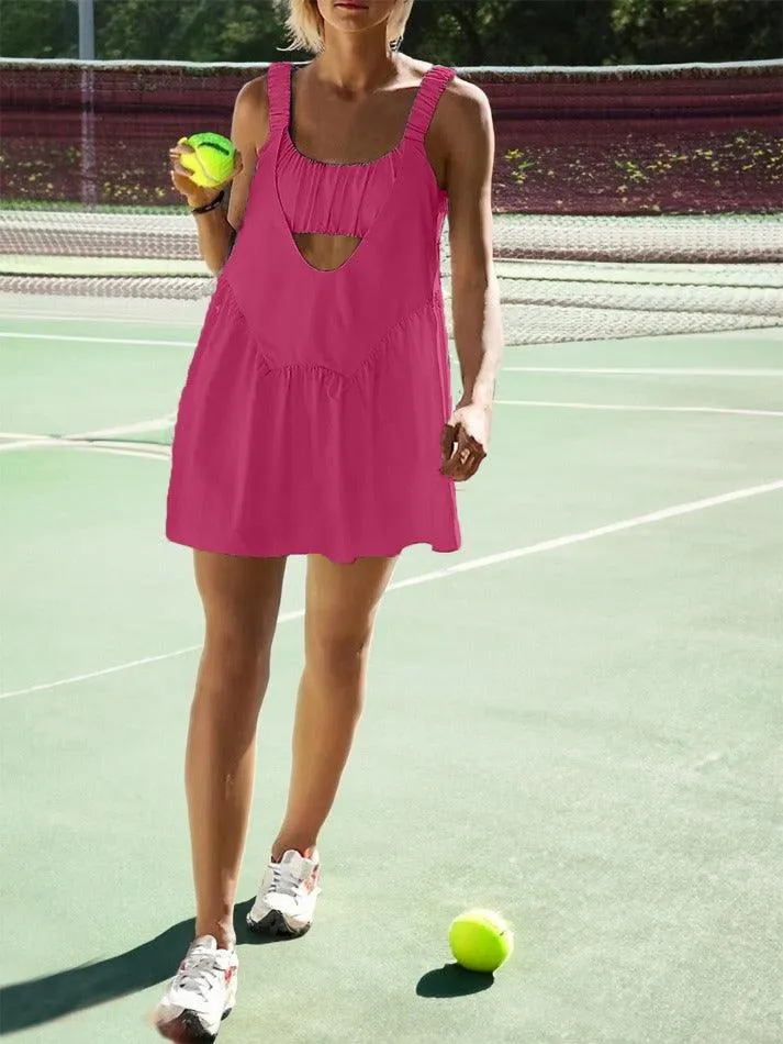 LANFUBEISI - Tennis Workout Mini Dress