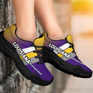 Louisiana #LovePurpleLiveGold Chunky Sneakers