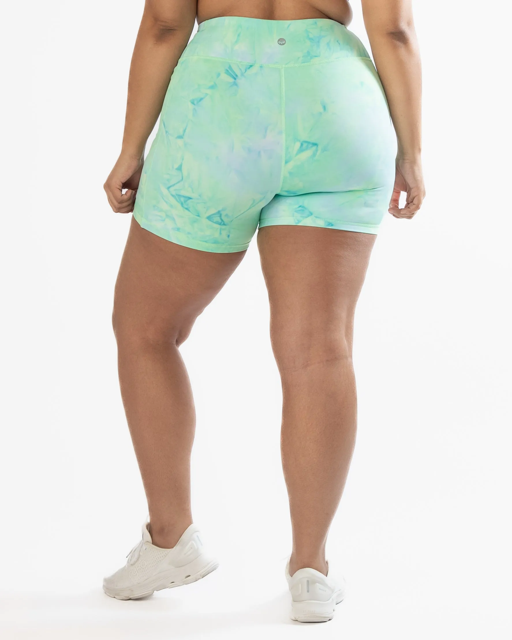 Lux Baseline Shorts (5 in. inseam) - Key Lime Tie Dye