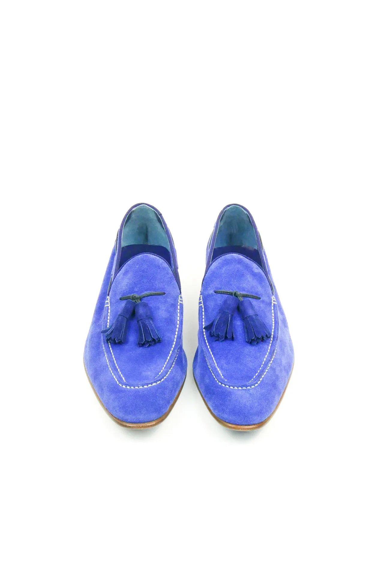 Martin Tassel in Soft Cobalt Suede