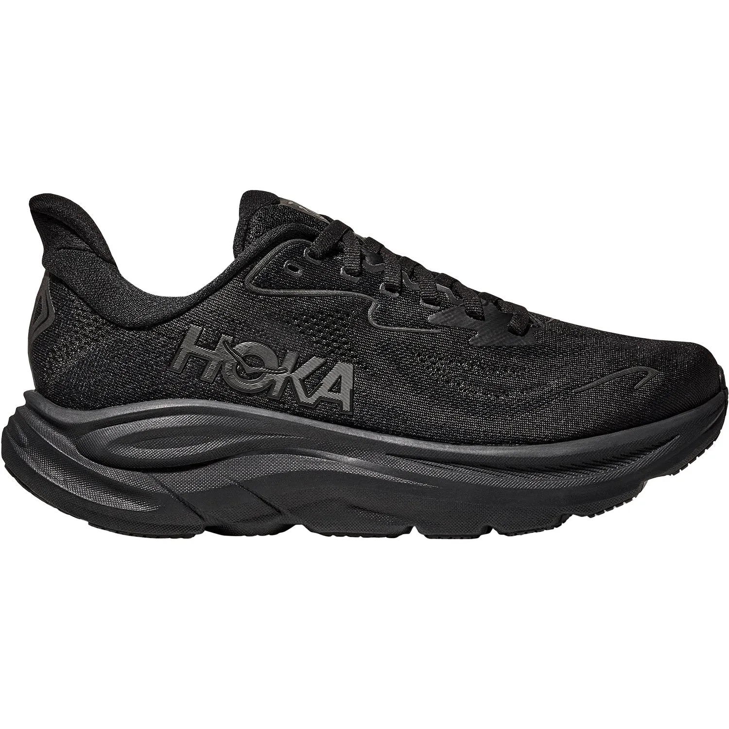 Men's Hoka Clifton 10 Black/Black Mesh