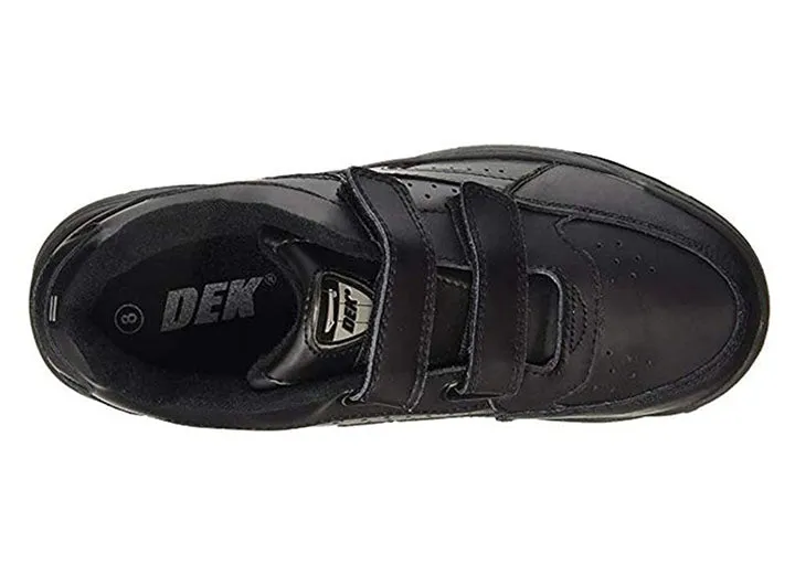 Mens Wide Fit Dek Arizona Trainers black and white