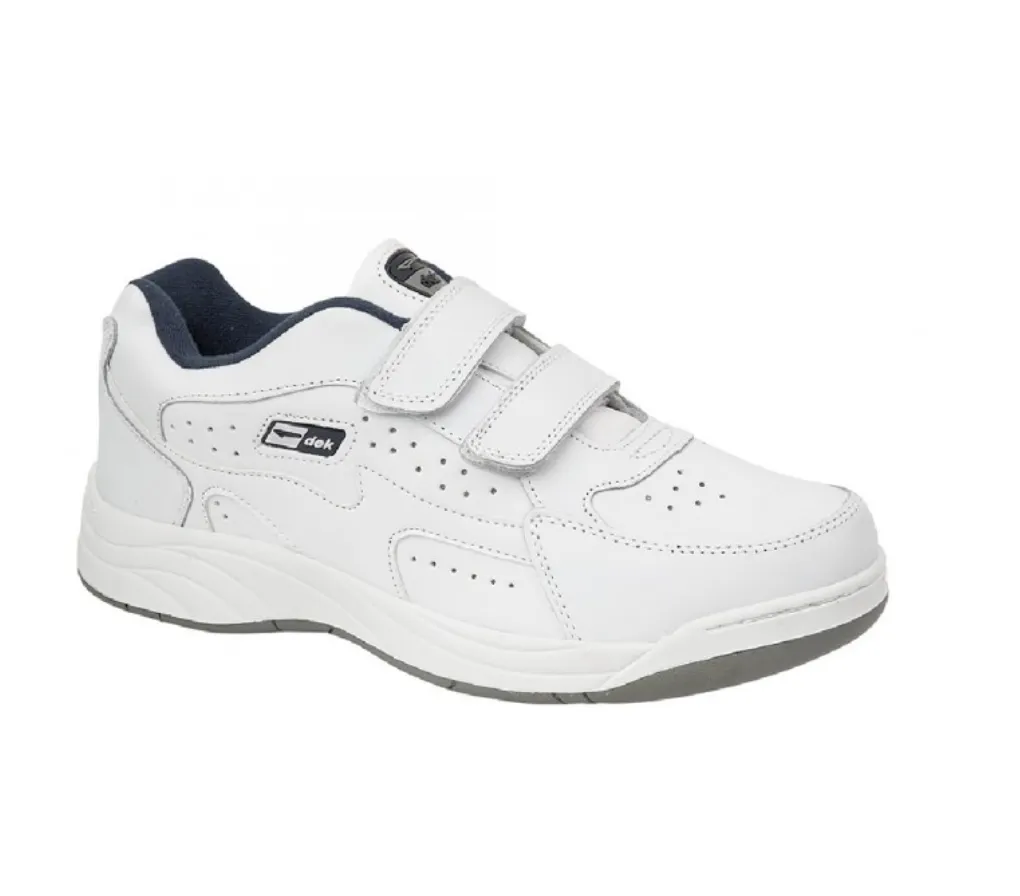 Mens Wide Fit Dek Arizona Trainers black and white