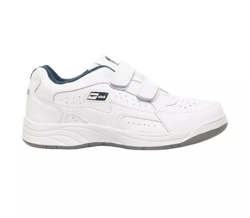 Mens Wide Fit Dek Arizona Trainers black and white