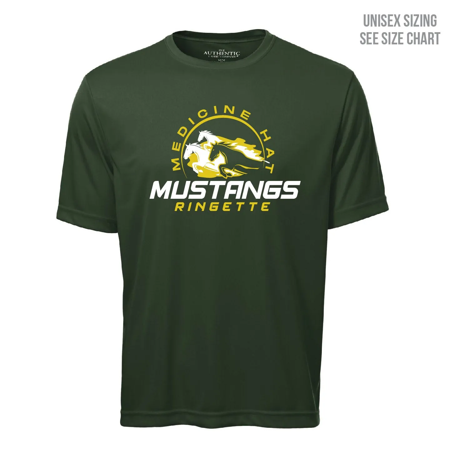 MHRA Mustangs ADULT Performance T-shirt (MHRAT002-S350)