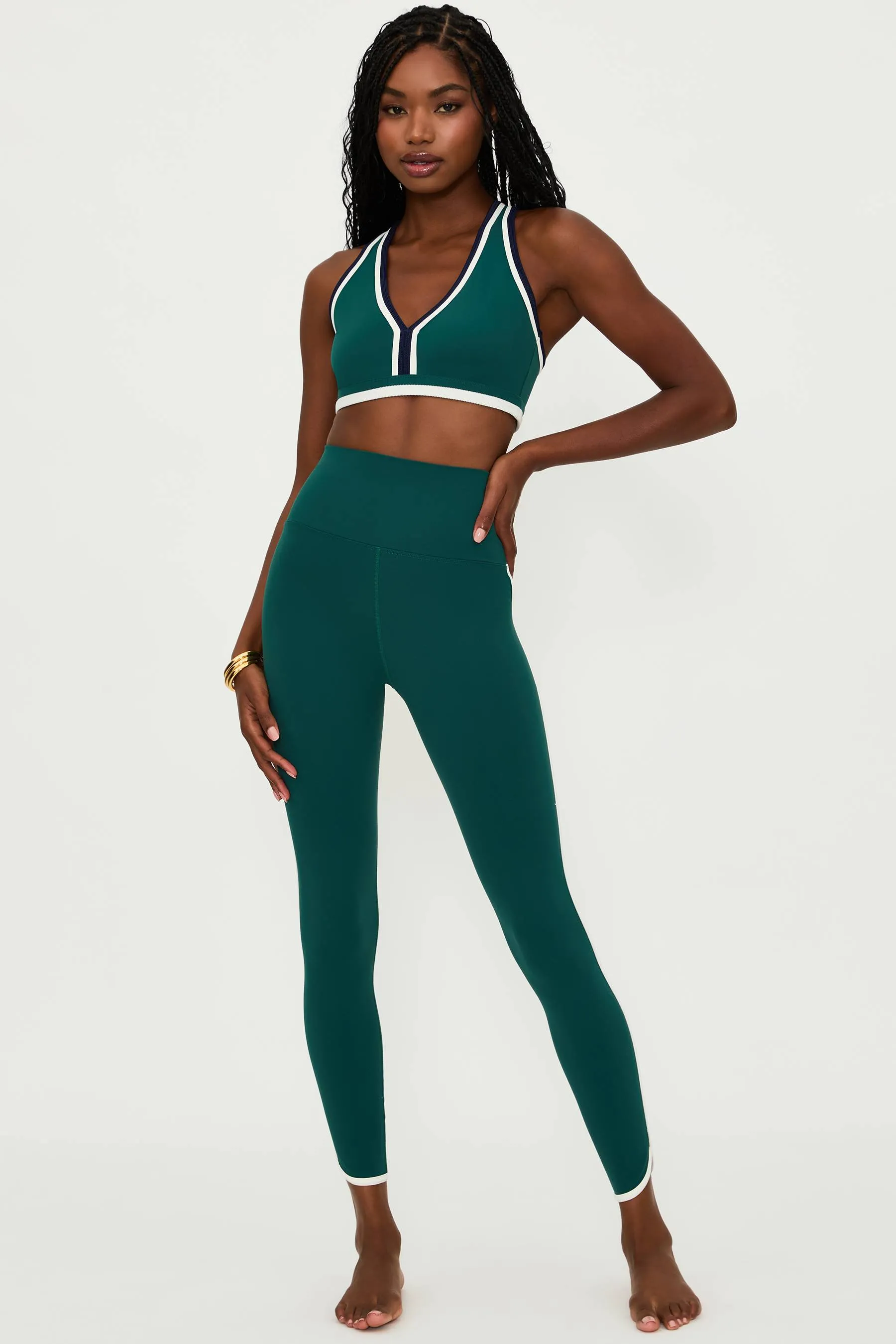 Nella Legging Pine Green Colorblock