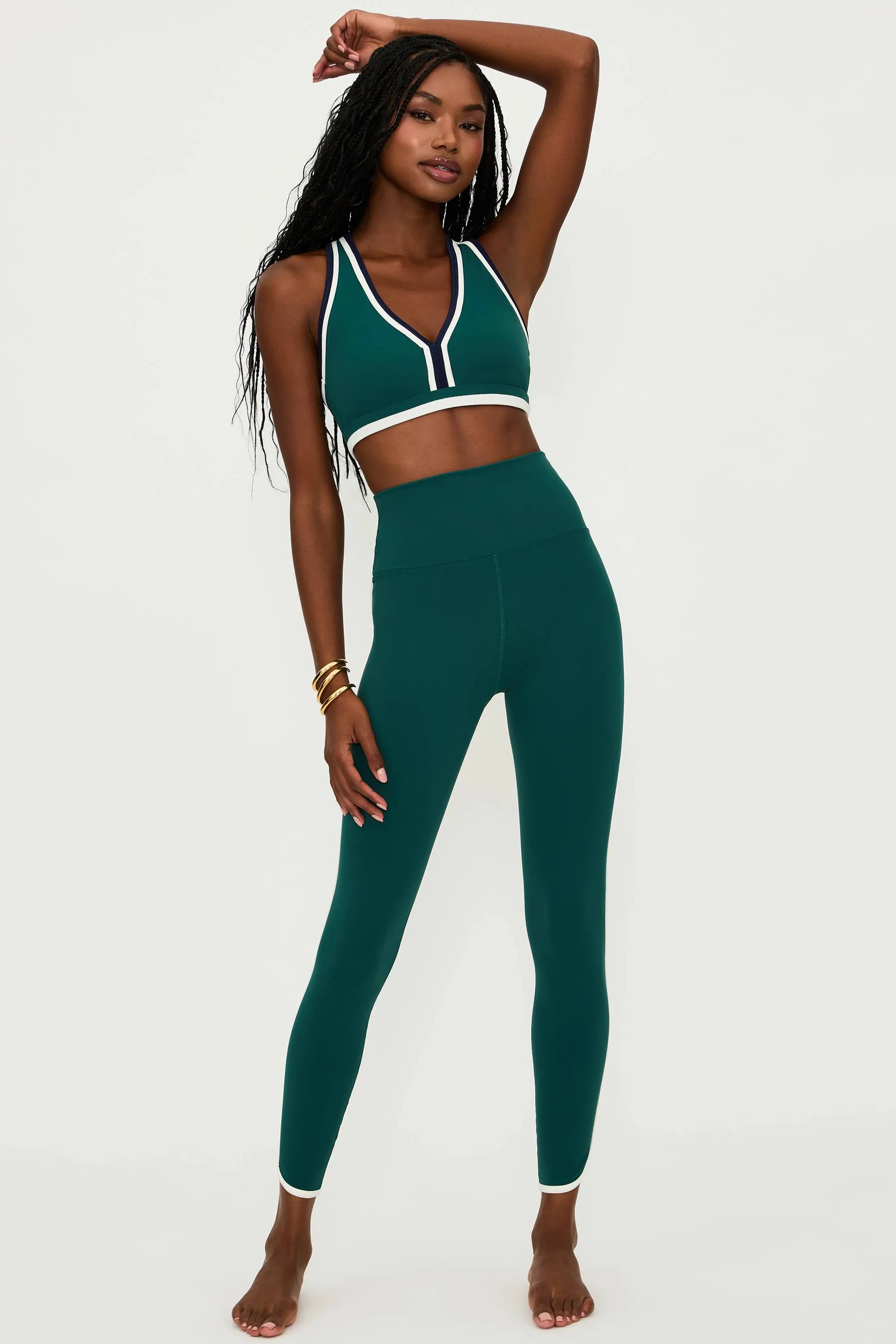 Nella Legging Pine Green Colorblock