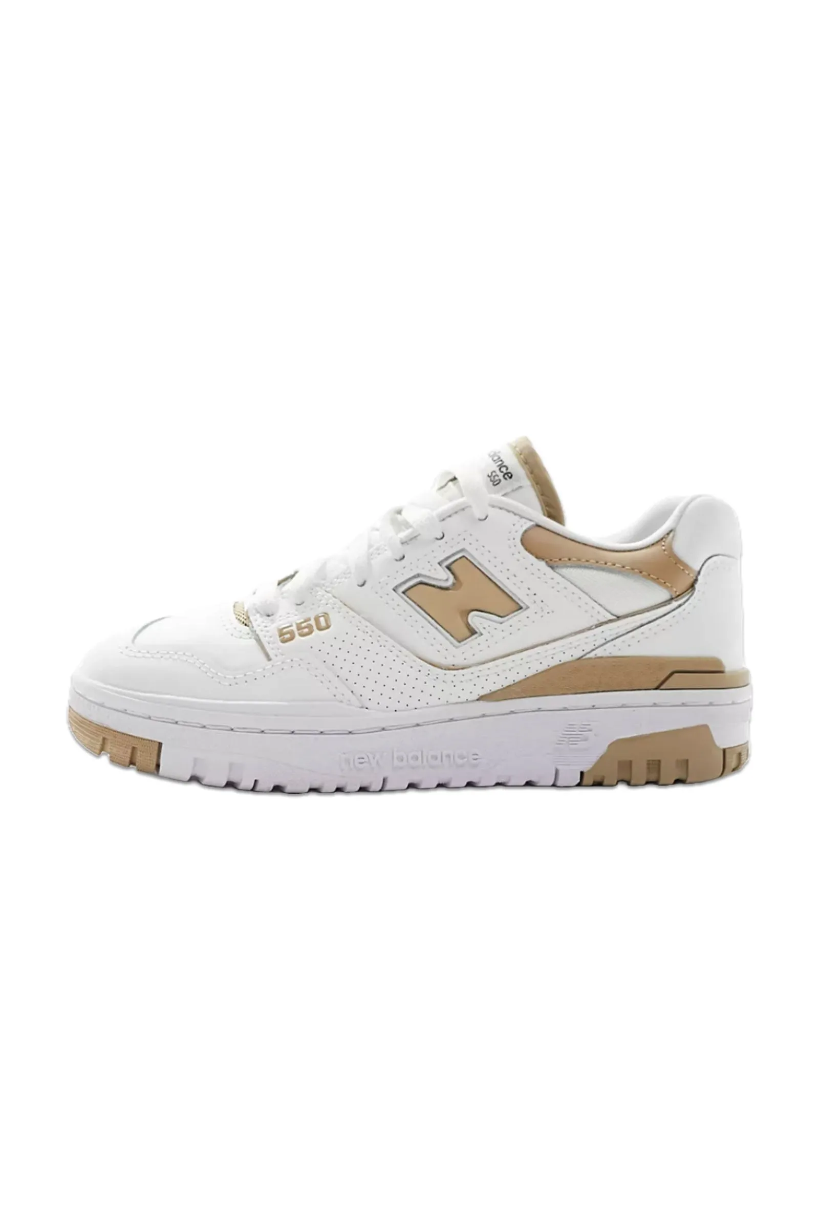 New Balance 550 Trainers In White & Brown