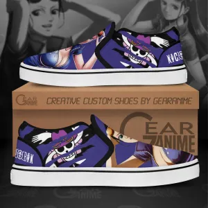 Nico Robin Slip On Sneakers OP Custom Anime Shoes