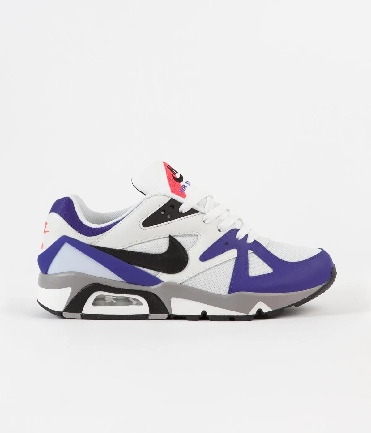 Nike Air Structure Shoes - Metallic Summit White / Black - Persian Violet