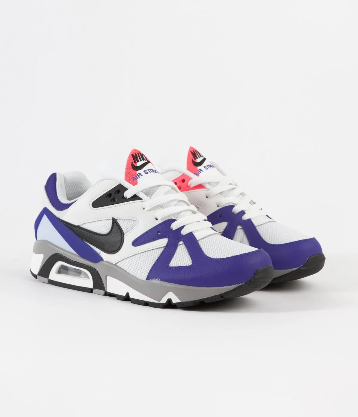 Nike Air Structure Shoes - Metallic Summit White / Black - Persian Violet