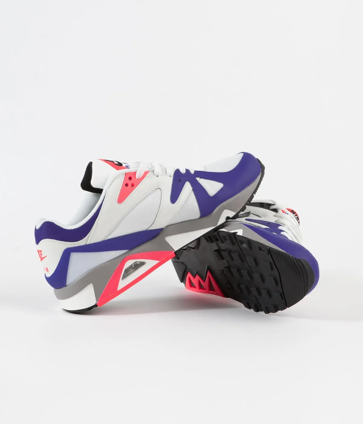 Nike Air Structure Shoes - Metallic Summit White / Black - Persian Violet