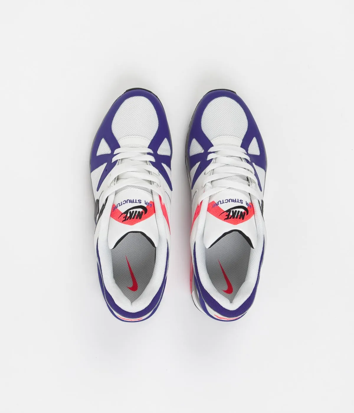 Nike Air Structure Shoes - Metallic Summit White / Black - Persian Violet