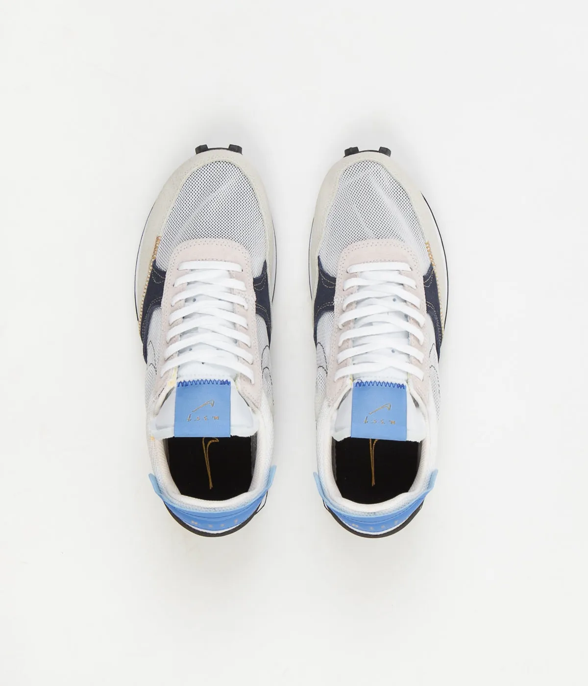 Nike Daybreak Type Shoes - White / White - University Blue - Velvet Brown