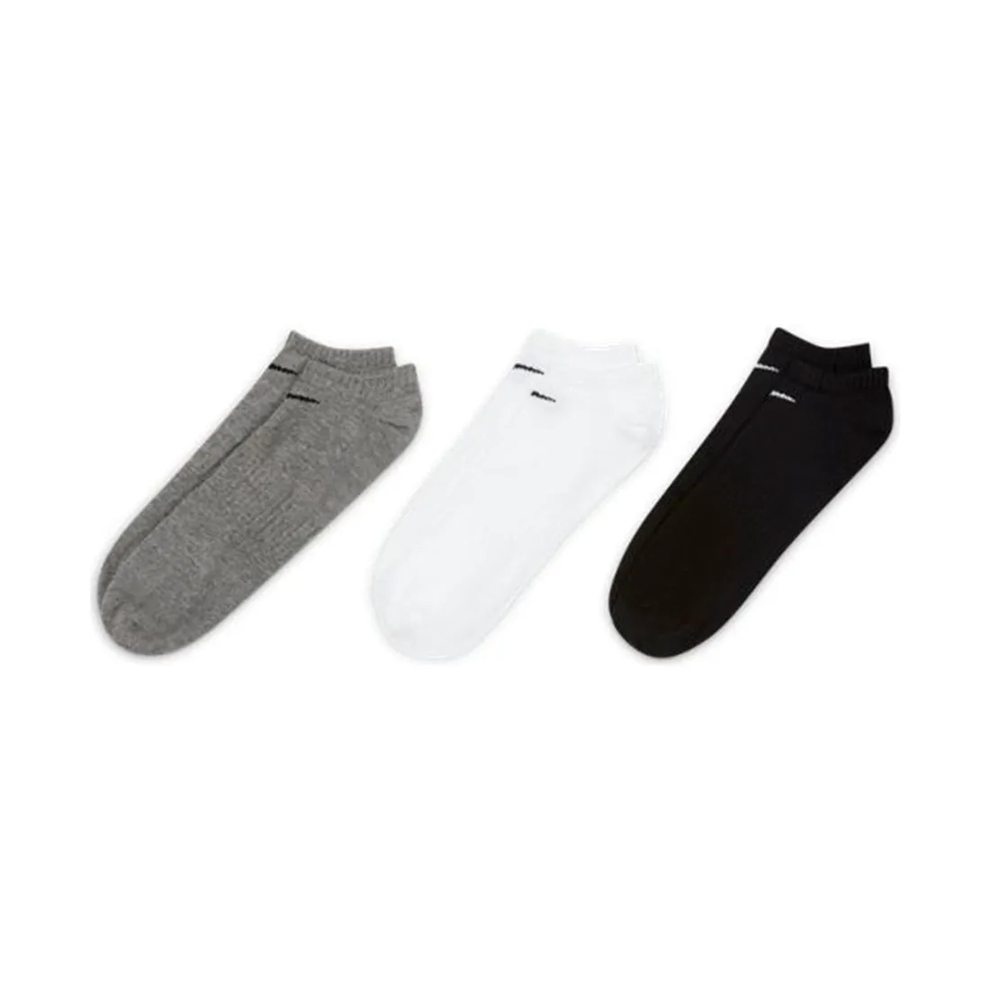 NIKE EVERYDAY CUSHIONED TRAINING NO-SHOW SOCKS (3 PAIRS) MULTI