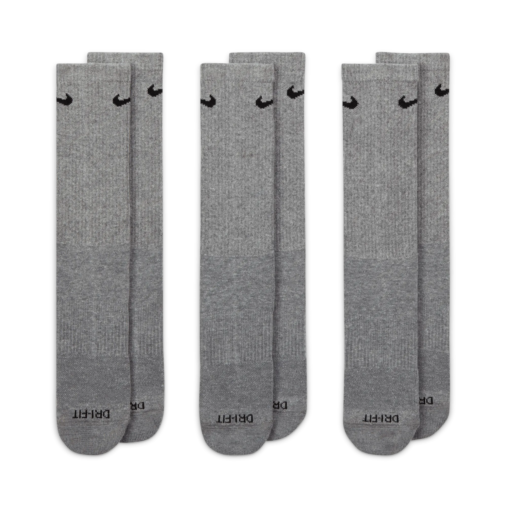 Nike Everyday Plus Cushioned Training Crew Socks (3 Pairs) SX6888-064