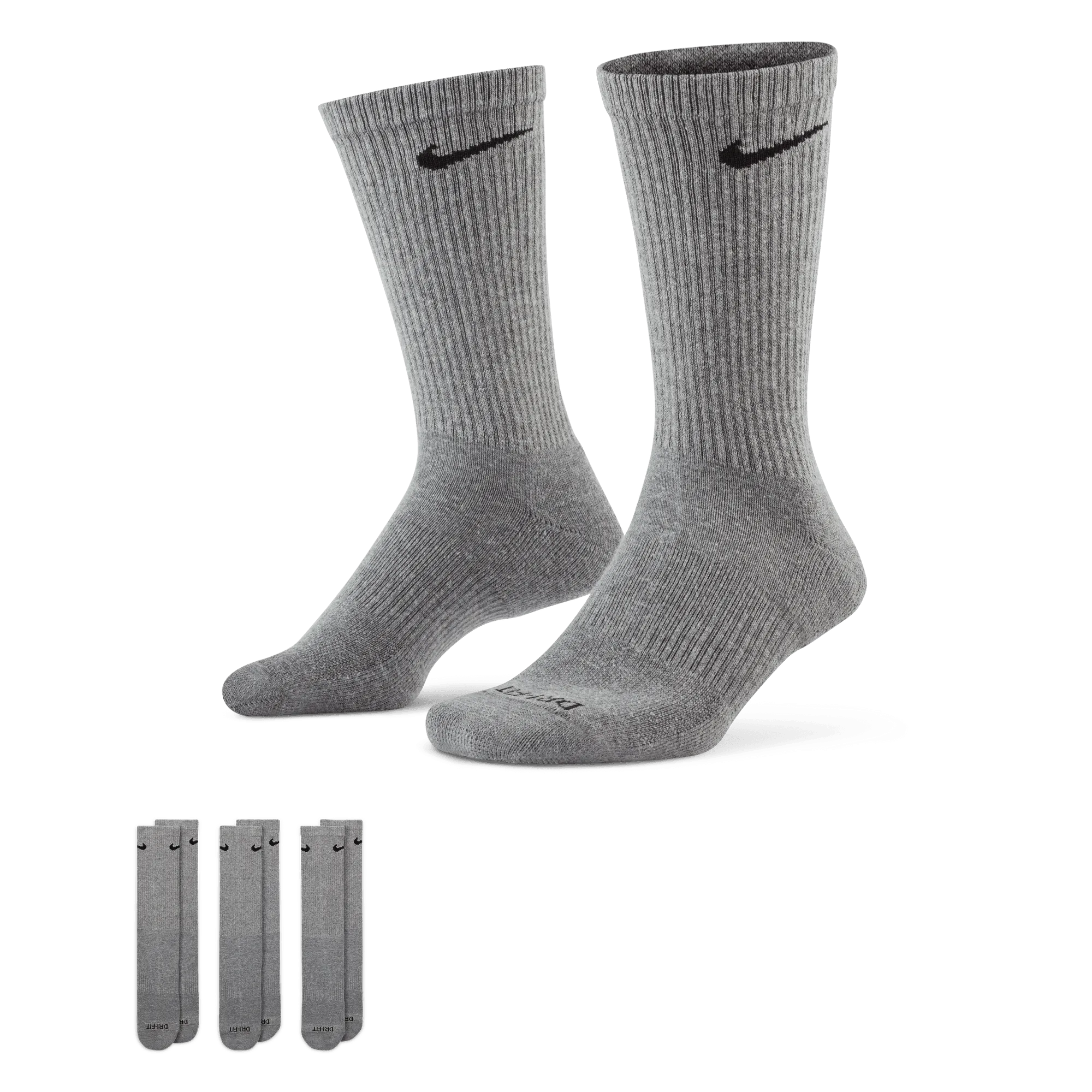 Nike Everyday Plus Cushioned Training Crew Socks (3 Pairs) SX6888-064