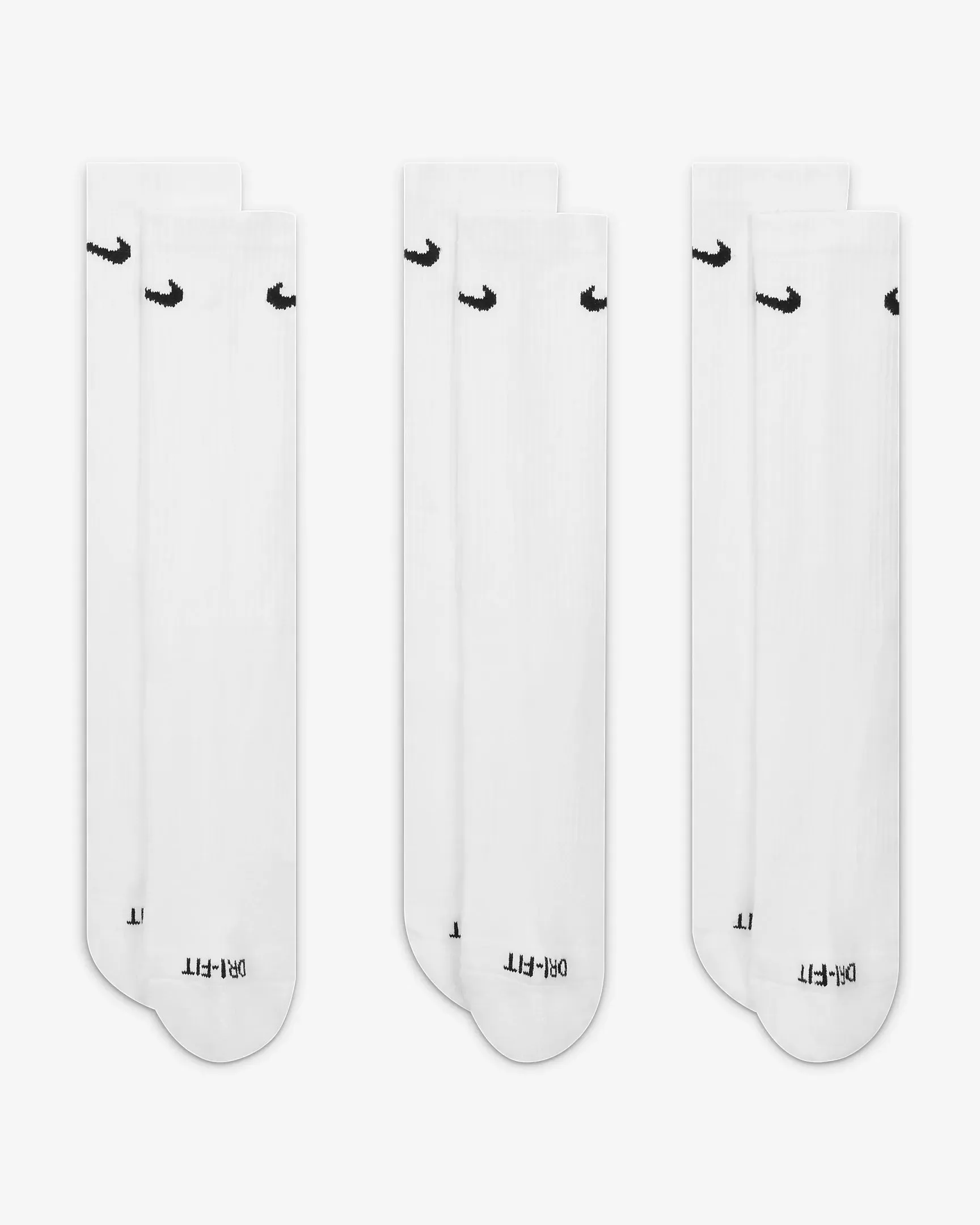 Nike Everyday Plus Cushioned Training Crew Socks White (3 Pairs)