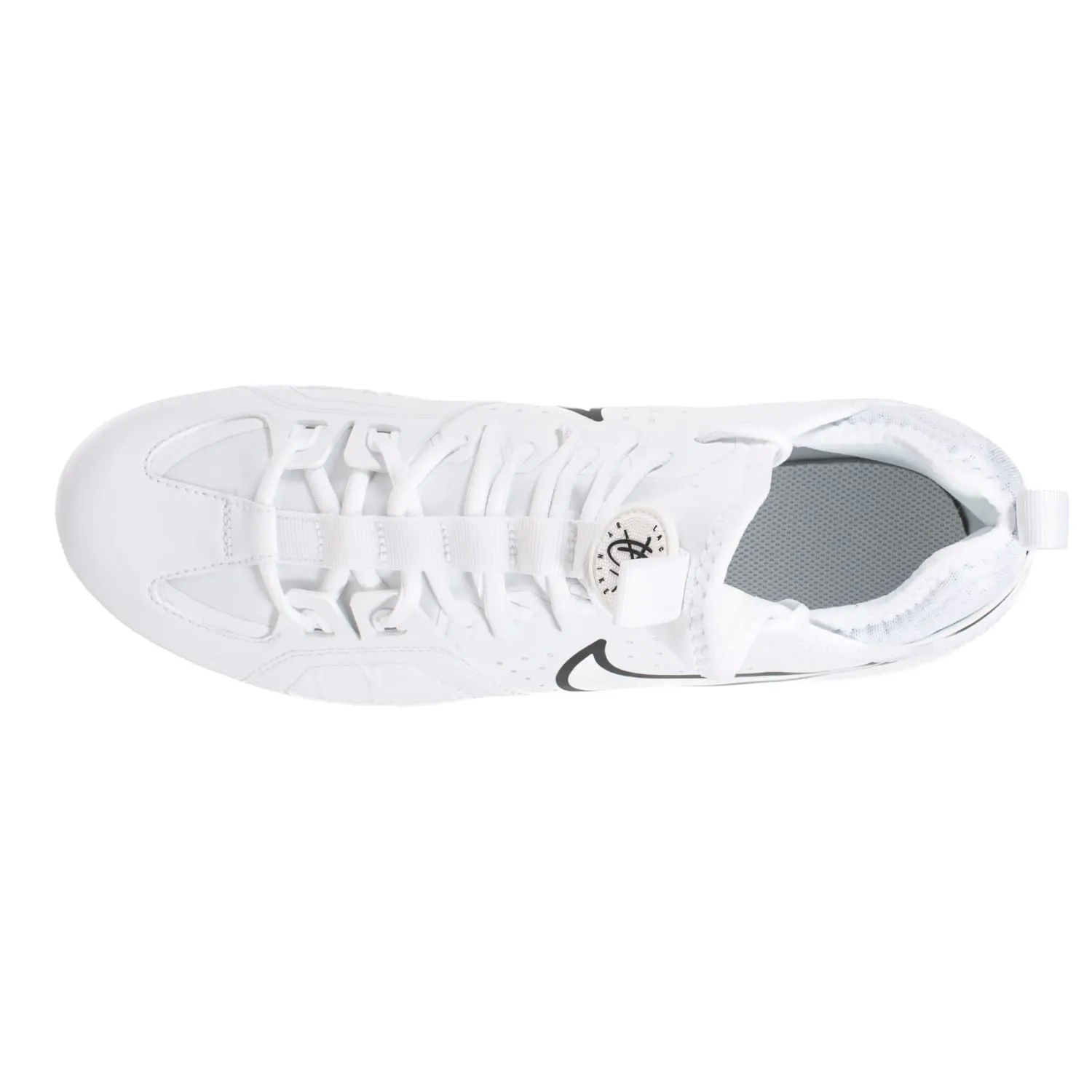 Nike Huarache 9 Varsity Lax White/Black Lacrosse Cleats