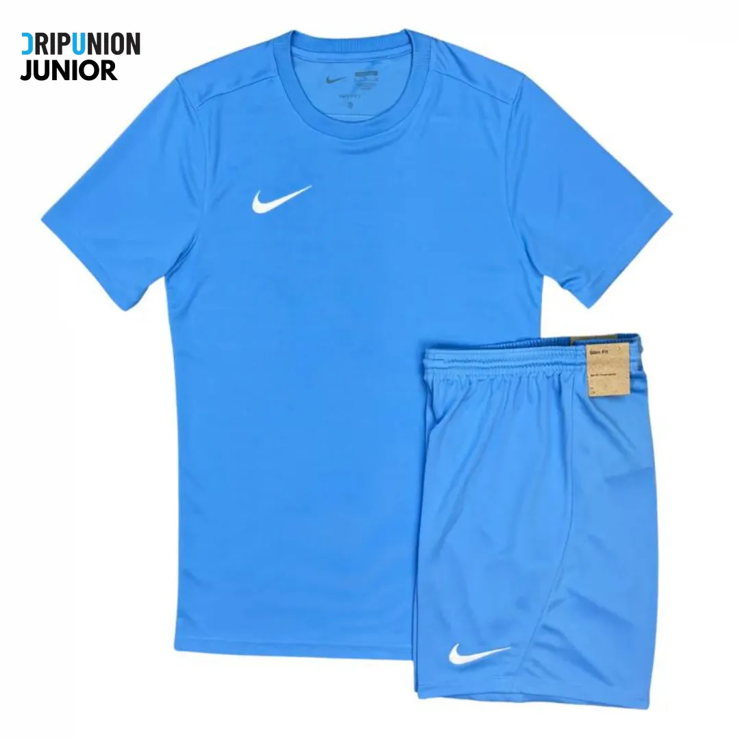 Nike Junior Dri-Fit Tshirt / Shorts Set - University Blue