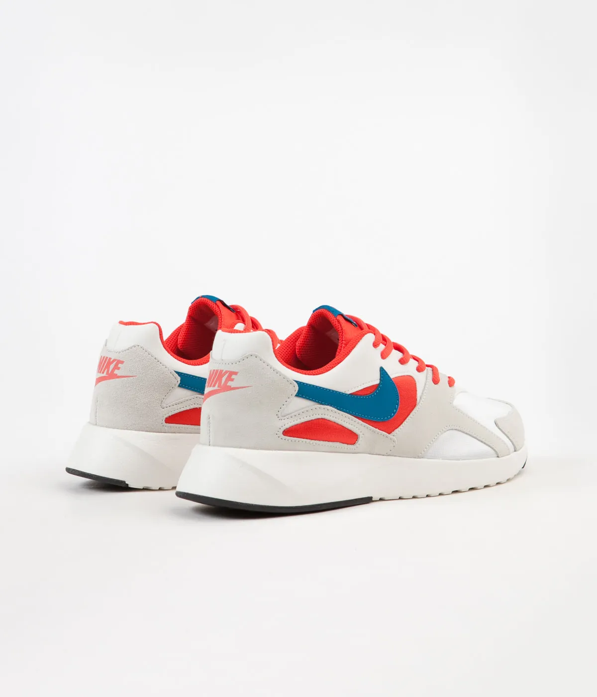 Nike Pantheos Shoes - Summit White / Green Abyss - Habanero Red